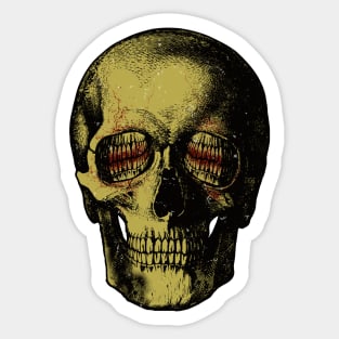 Corinthian Skull Sticker